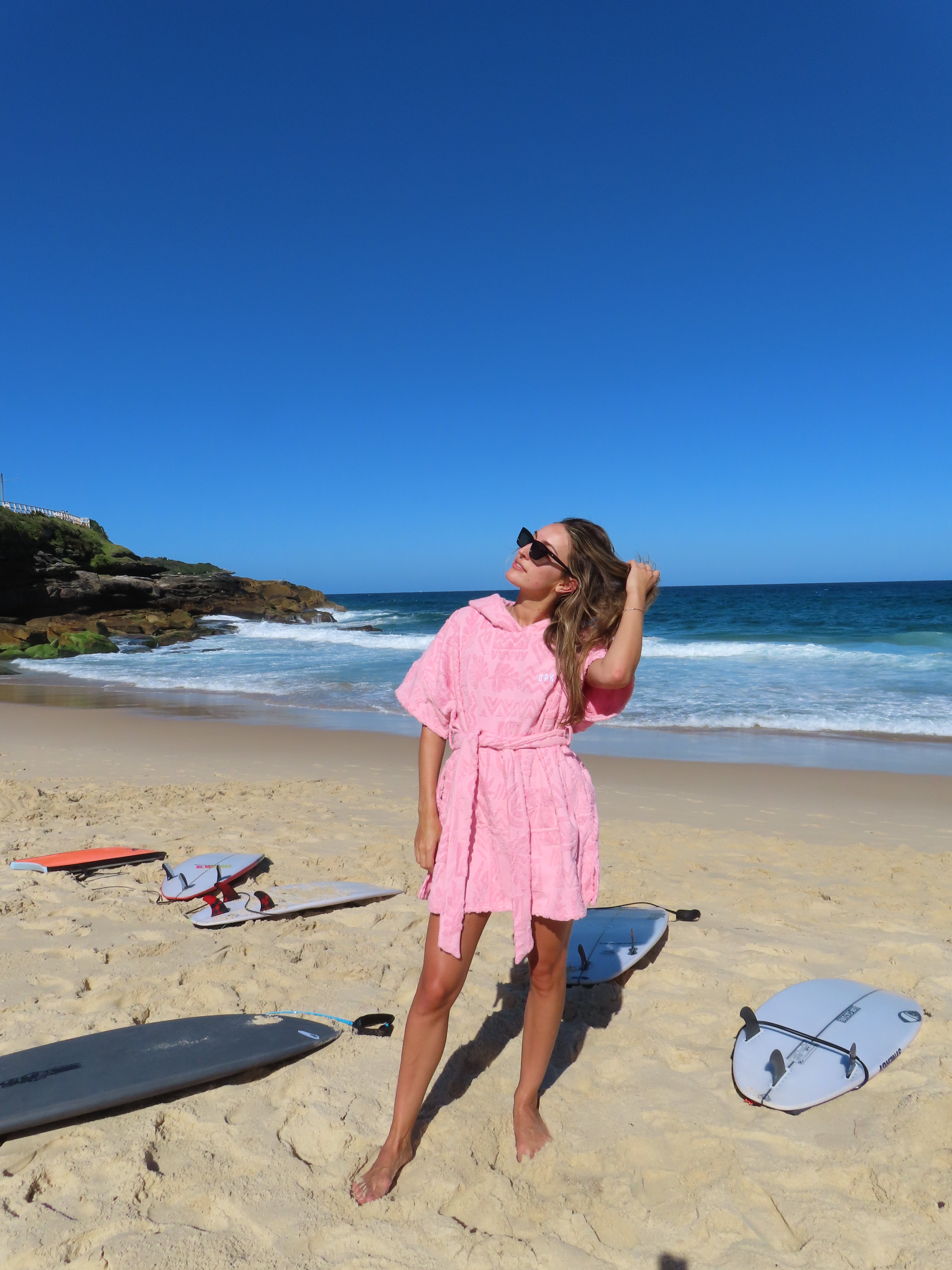 Towel Robe - Pink orkaadventure Towel Robe - Pink orkaadventure