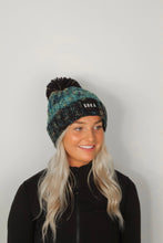 Load image into Gallery viewer, Aqua Burst Bobble Hat