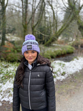 Load image into Gallery viewer, Lavender Twist Bobble Hat